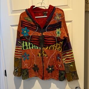 Rising International Multicolor Patchwork Bomber Jacket